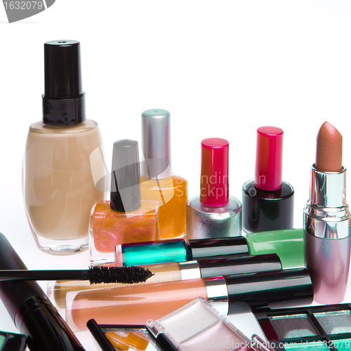 Image of set of cosmetic products