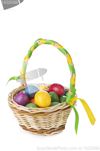 Image of easter eggs in basket
