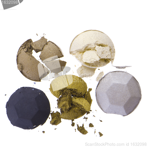 Image of multicolored crushed eyeshadows