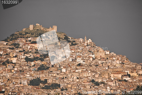 Image of medieval town Agira, Sicily