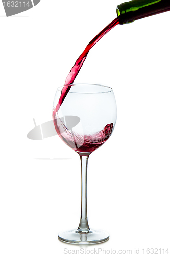 Image of pouring red wine 