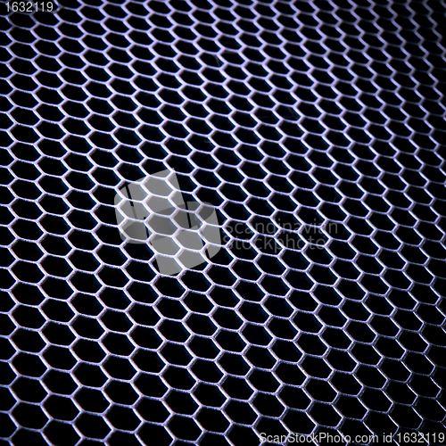 Image of abstract metallic grid