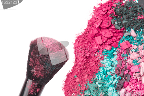 Image of set of multicolor crushed eyeshadows