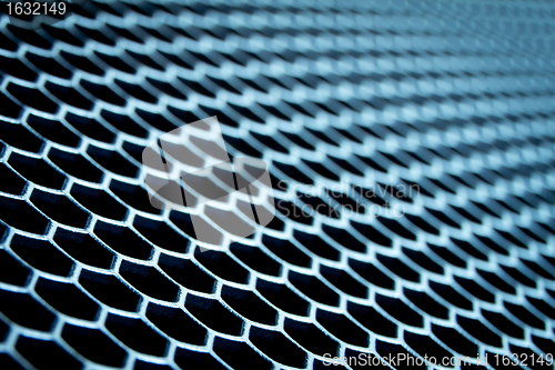 Image of abstract metallic grid