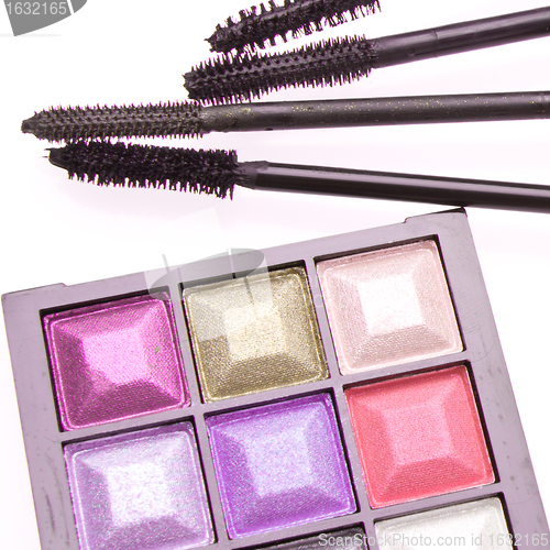 Image of makeup set isolated
