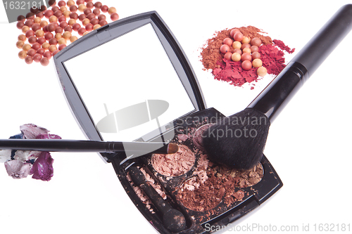 Image of crushed compact eyeshadows