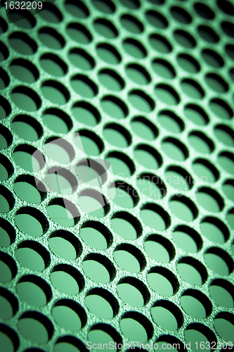 Image of abstract metallic grid