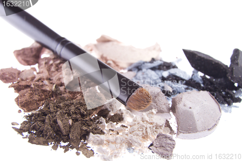 Image of multicolored crushed eyeshadows