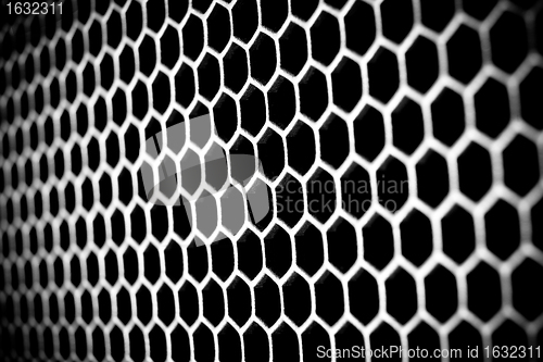 Image of abstract metallic grid