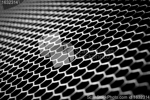 Image of abstract metallic grid