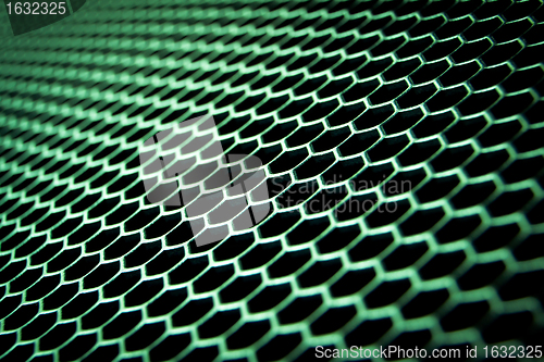 Image of abstract metallic grid