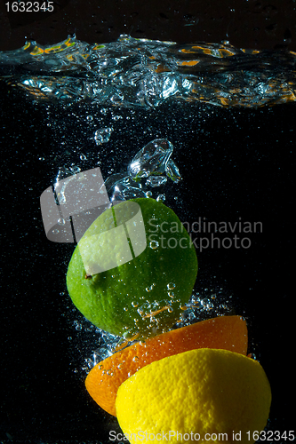 Image of fruit splash