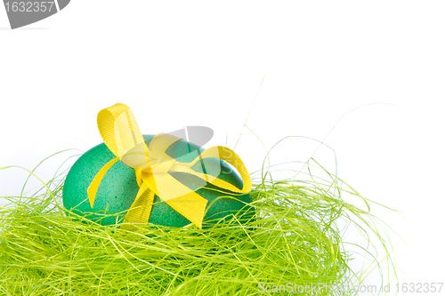 Image of easter egg in nest