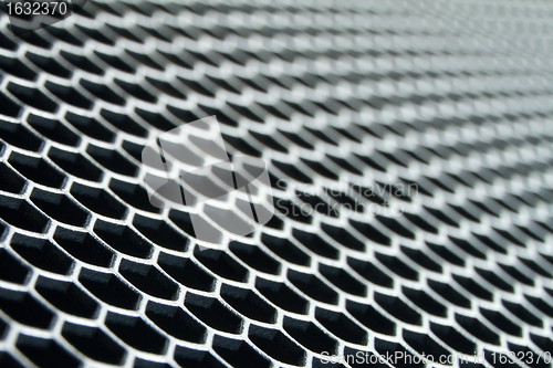 Image of abstract metallic grid