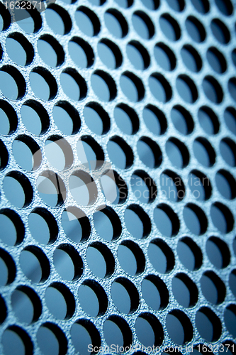 Image of abstract metallic grid