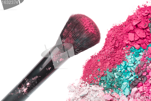 Image of set of multicolor crushed eyeshadows