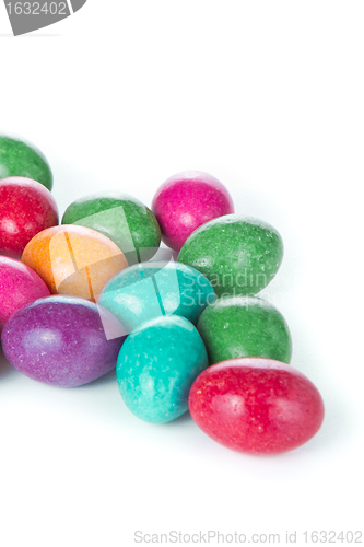Image of easter eggs isolated