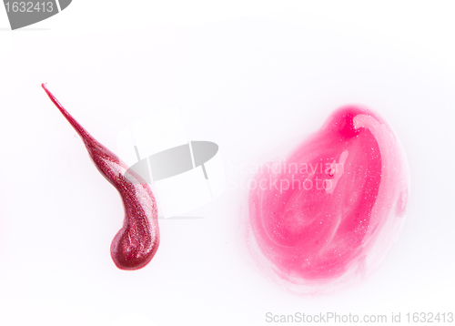 Image of lip gloss smudges