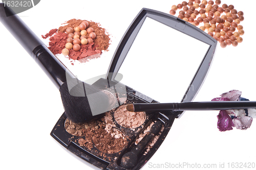 Image of crushed compact eyeshadows