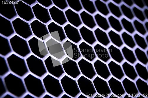 Image of abstract metallic grid