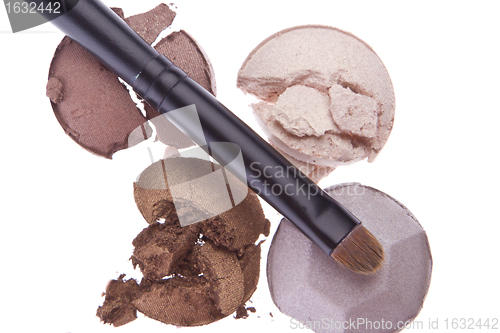 Image of multicolored crushed eyeshadows