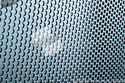 Image of abstract metallic grid