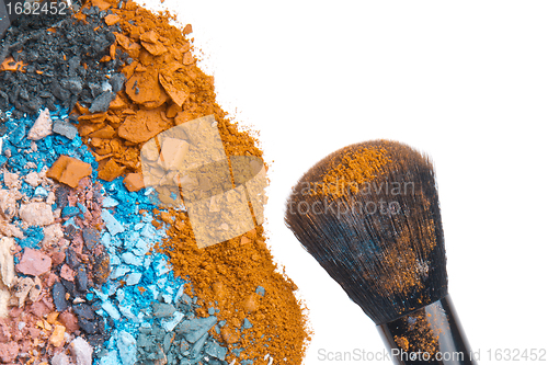 Image of set of multicolor crushed eyeshadows