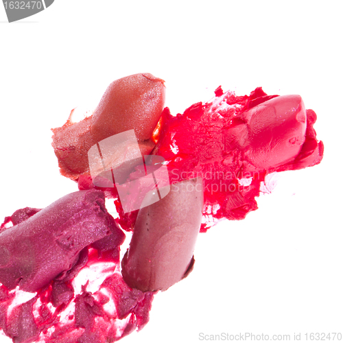 Image of crushed lipsticks