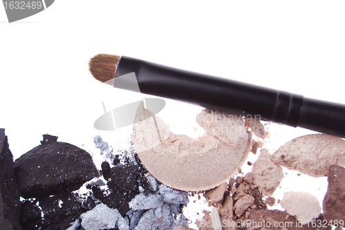 Image of multicolored crushed eyeshadows