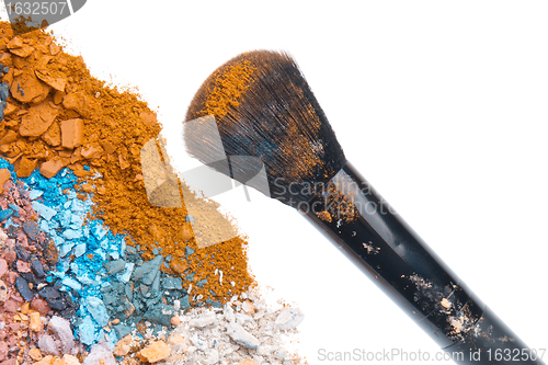 Image of set of multicolor crushed eyeshadows