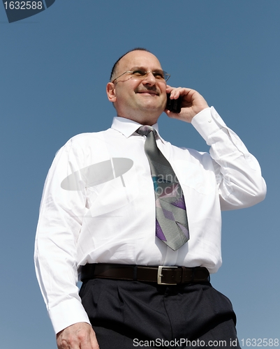 Image of businessman talking