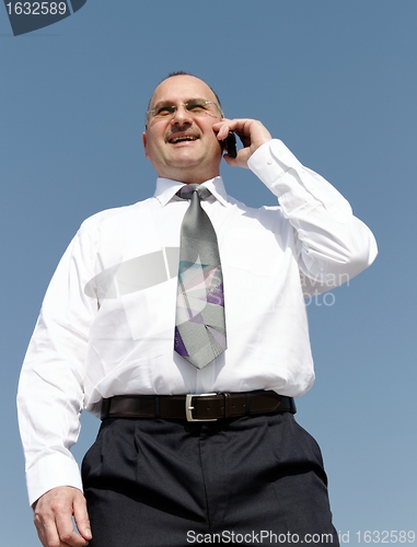 Image of businessman talking