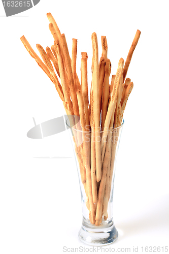 Image of Breadsticks in glass