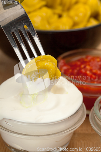 Image of Yellow dumplings