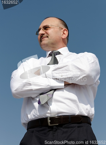 Image of thoughtful businessman