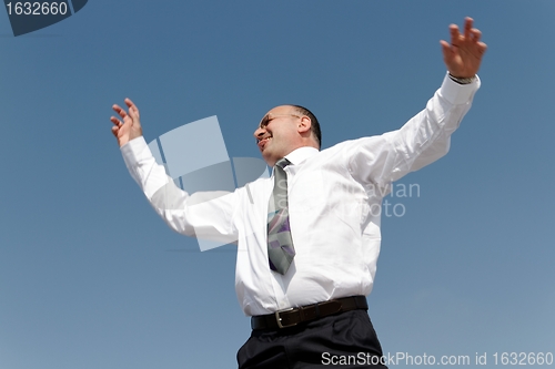 Image of happy businessman