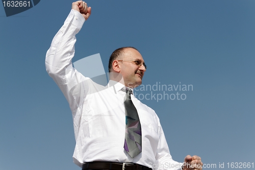 Image of happy businessman