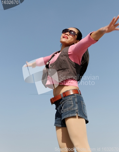 Image of jumping woman