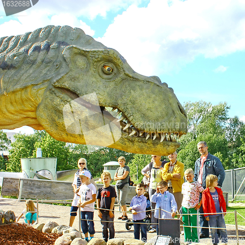 Image of Dinosaur exhibition in Finnish Science Centre Heureka