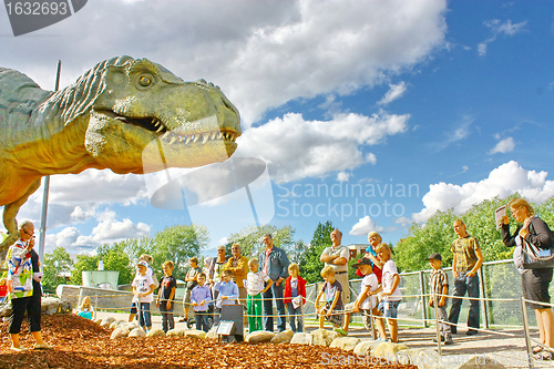 Image of Dinosaur exhibition in Finnish Science Centre Heureka