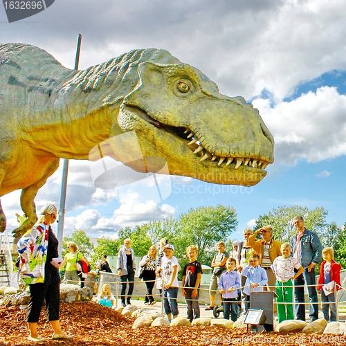 Image of Dinosaur exhibition in Finnish Science Centre Heureka