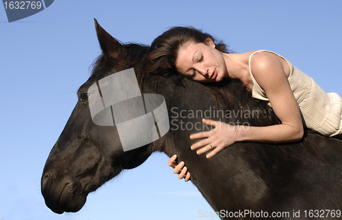 Image of woman and horse