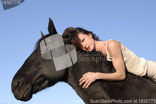 Image of woman and horse