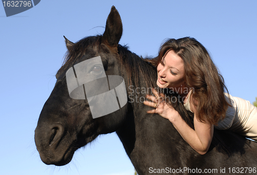 Image of woman and horse