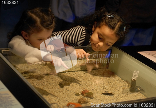 Image of sisters in a museum