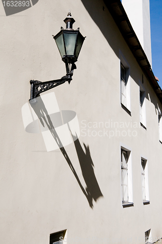 Image of Ancient lantern on a wall