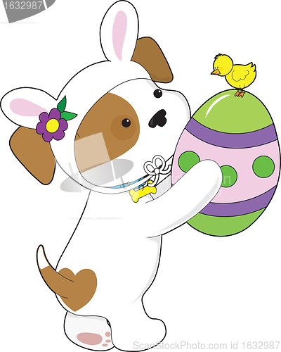 Image of Cute Puppy Easter Egg