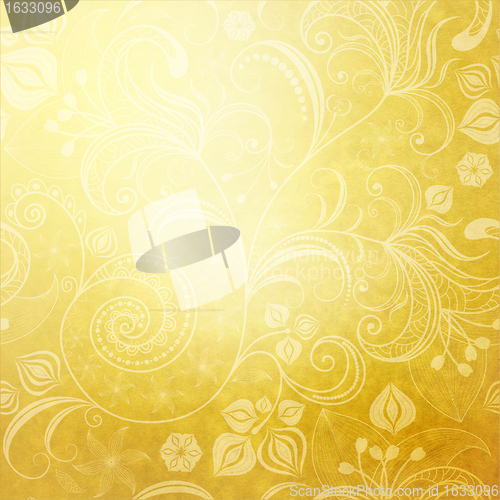 Image of Wallpaper with floral pattern