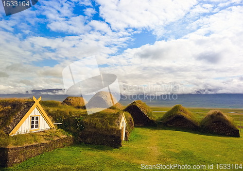 Image of Turfed housing in Iceland