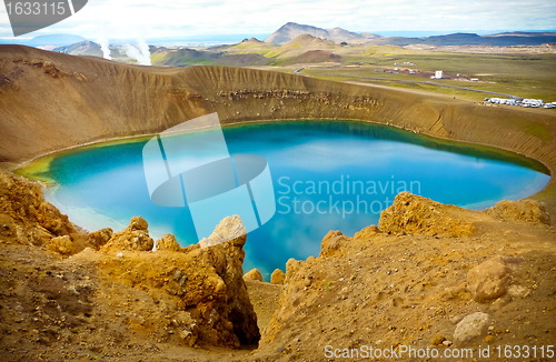 Image of Blue sky lake